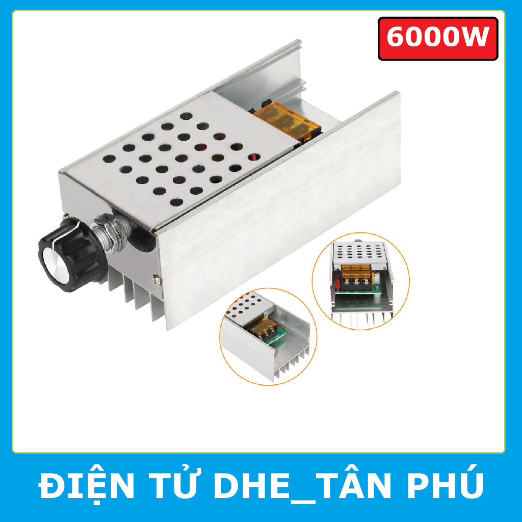 DIMMER AC 6000W BỘ ĐIỀU CHỈNH ĐIỆN ÁP AC CÔNG SUẤT CAO 0 ~ 220VAC