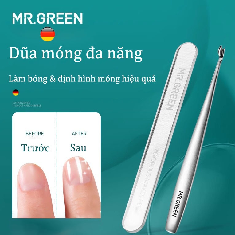 MR.GREEN,Dũa móng tay thủy tinh đa năng