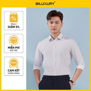 [SALE 50%] Áo Sơ Mi Nam Dài Tay 8SMDH434TRK Biluxury Hoạ Tiết Cao Cấp Chống Nhăn Kháng Khuẩn