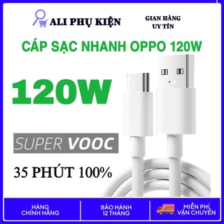  Cáp sạc nhanh 120W công nghệ sạc nhanh SuperVooc cho OPPO Realme OnePlus 