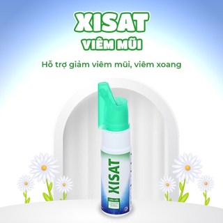  Xịt mũi XISAT chai 75ml Nước biển sâu XISAT hỗ trợ VIÊM MŨI  chai xanh lá  