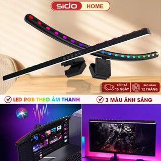 Đèn màn hình pc Sidohome SF601 đèn treo màn hình đèn máy tính 3 chế độ sáng led RGB theo âm thanh