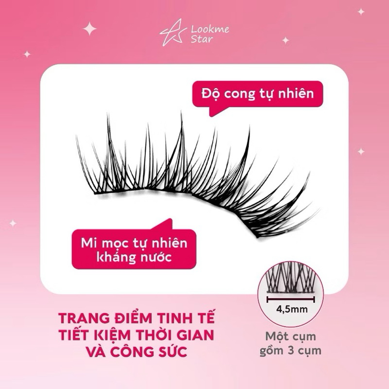 Lông Mi Giả Lookme Star Mi Cong C không gây kích ứng