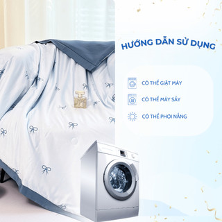 Chăn hè, mền lụa Thái M2T BEDDING kích thước 2mx2m3, mềm - mịn - mát