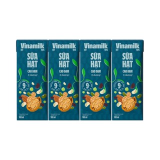 Lốc 4 hộp sữa hạt cao đạm Vinamilk ít đường 180ml