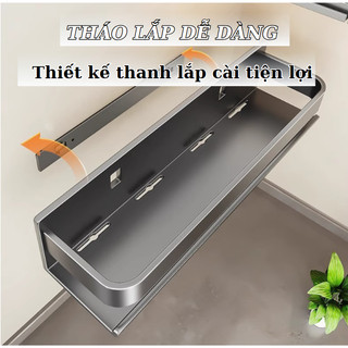 Kệ để gia vị nhà bếp, kệ để đồ đa năng nhà tắm, nhà bếp chất liệu Thép Carbon chống gỉ chống oxi hoá