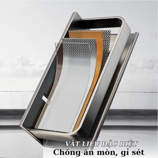 Kệ để gia vị nhà bếp, kệ để đồ đa năng nhà tắm, nhà bếp chất liệu Thép Carbon chống gỉ chống oxi hoá