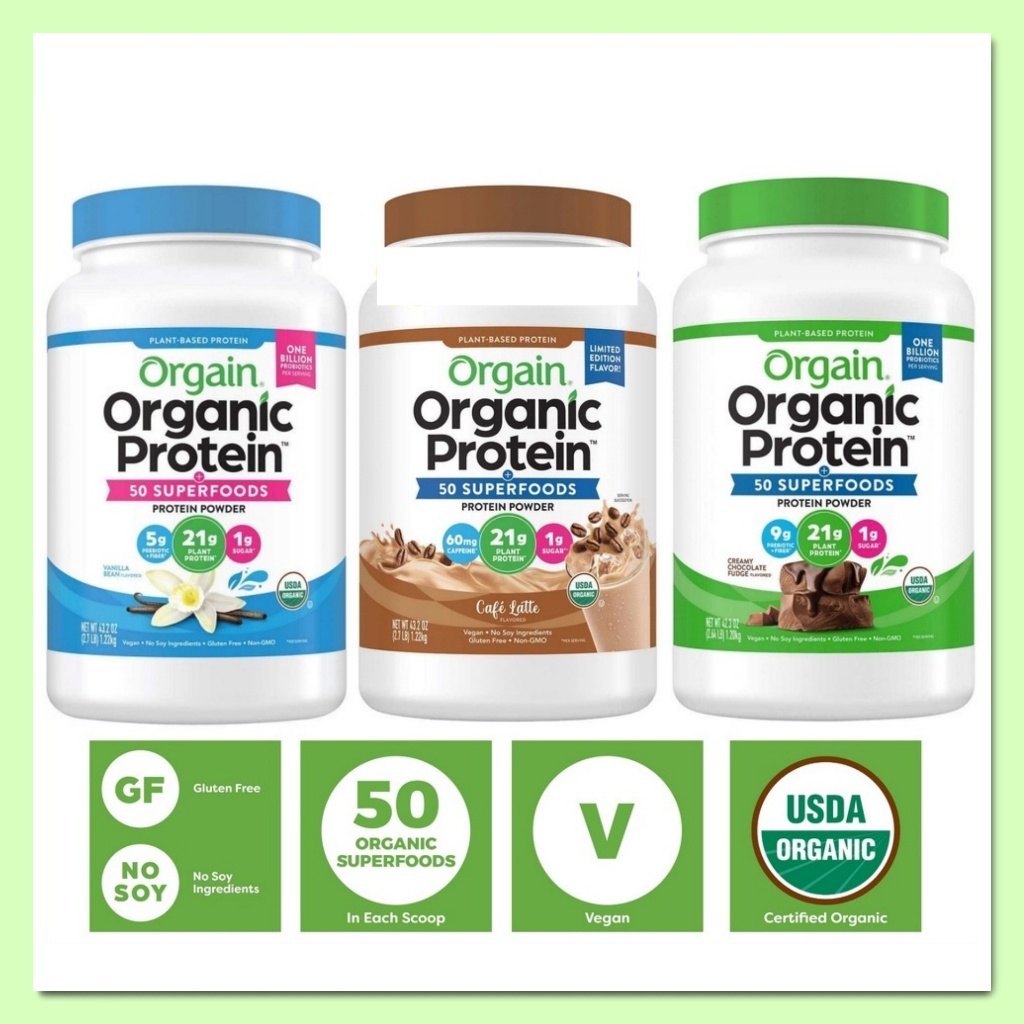 Bột đạm thực vật hữu cơ Orgain Organic Protein [Hàng Mỹ]