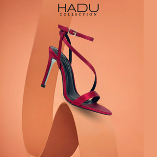 Giày Sandal Nữ Cao Gót 10P AMILY Quai Dây Chéo HADU M973 Chất Da Cao Cấp Đế Chống Trượt BH 12T