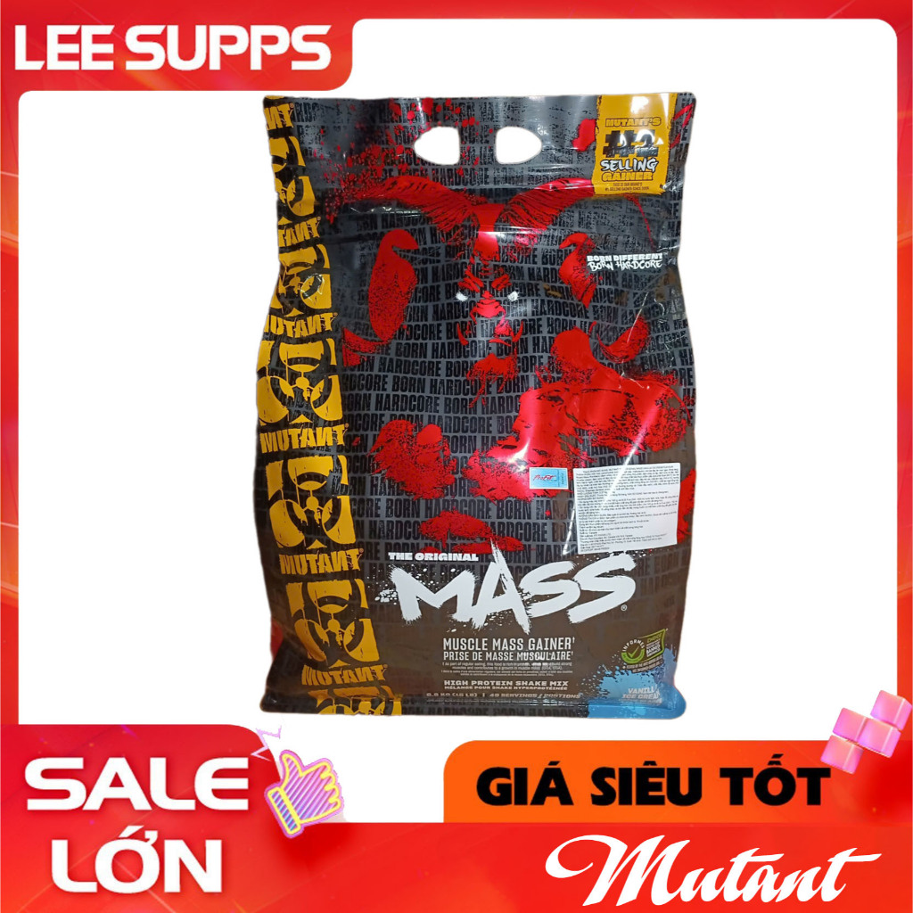 Mass Mutant 15LBS 6,8kg 49 Servings vị Triple Choco - Mutant Mass Gainer Sữa tăng cân tăng cơ bổ sun