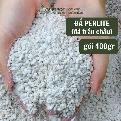 Đá Perlite Vietpot, bao 5 lít, 400gr, size 3-6mm, hợp chất tự nhiên, trồng rau, thủy canh.