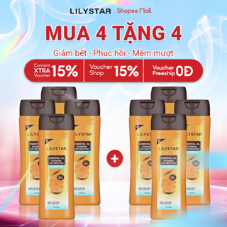 [MUA 4 TẶNG 4] Dầu Gội Xả 2IN1 LILYSTAR Phục Hồi Tóc Chuyên Sâu Chứa Tinh Dầu Nuôi Dưỡng Ẩm Giúp Tóc Mềm Mượt Chai 200ml