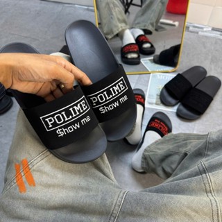 Dép P0LIME cute quai ngang thêu nổi - cao 3cm - Rabbit Town