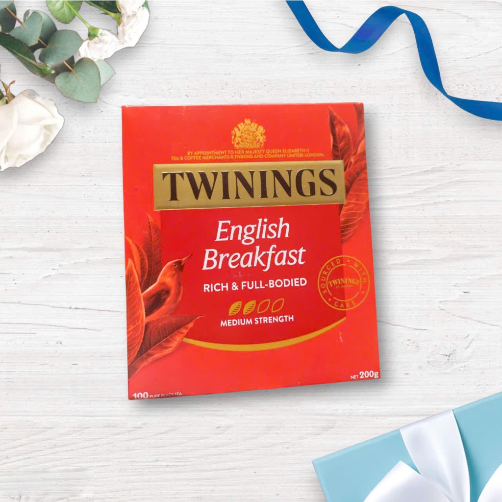 Trà đen Twinings English Breakfast hương đậm đà 100 túi lọc