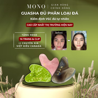 [Kiểm Định VGC] Đá Guasha Cao Cấp Thạch Anh MONO Đủ Phân Loại - Massage Mặt Giúp Nâng Cơ, Trẻ Hóa, Thon Gọn