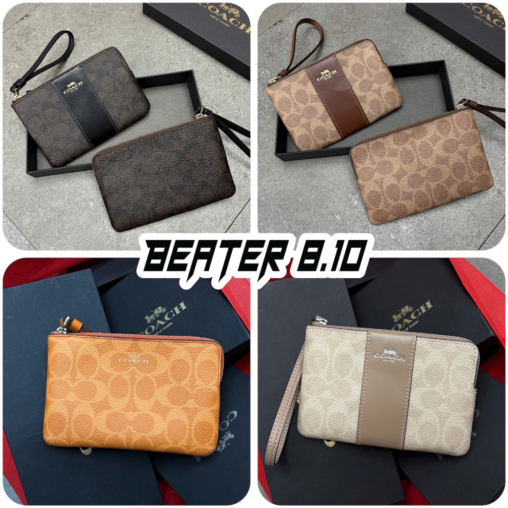 [Chính hãng] Ví Cầm Tay Coach Monogram Khóa Kéo - Ví Nữ Chất Liệu Canvas Cao Cấp - 91178 - IMNXU