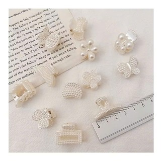 Set 10 Kẹp tóc mái hạt ngọc nhiều hình mini dễ thương