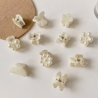 Set 10 Kẹp tóc mái hạt ngọc nhiều hình mini dễ thương