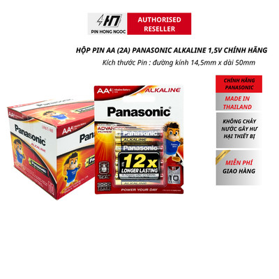 Hộp 12 Vỉ ( 48 Viên ) Pin AA , AAA Panasonic Alkaline 1,5V Bền gấp 12 lần - Hàng chính hãng