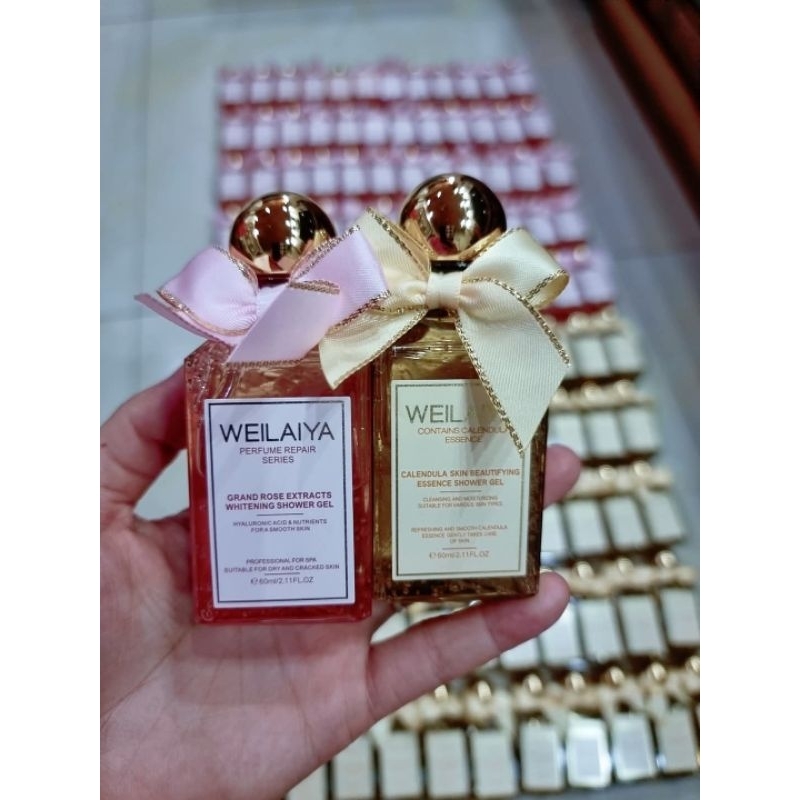 Sữa tắm Weilaiya tinh chất hoa hồng ,cúc giúp sáng da thơm lâu 60ml