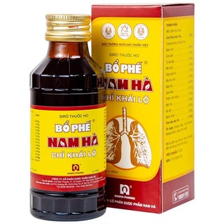 Siro Ho Bổ Phế Nam Hà Chỉ Khái Lộ Hỗ Trợ Giảm Ho Cảm Mạo, Ho Gió, Ho Khan Chai 125ml