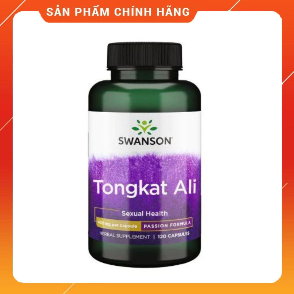 Viên Uống Bổ Thận Swanson Tongkat Ali – Tăng cường sức khỏe sinh lý nam giới DATE 5/2027