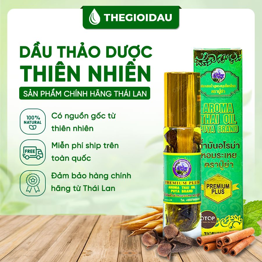 Dầu thảo dược 29 vị nhân sâm dạng lăn Thái Lan 8ml