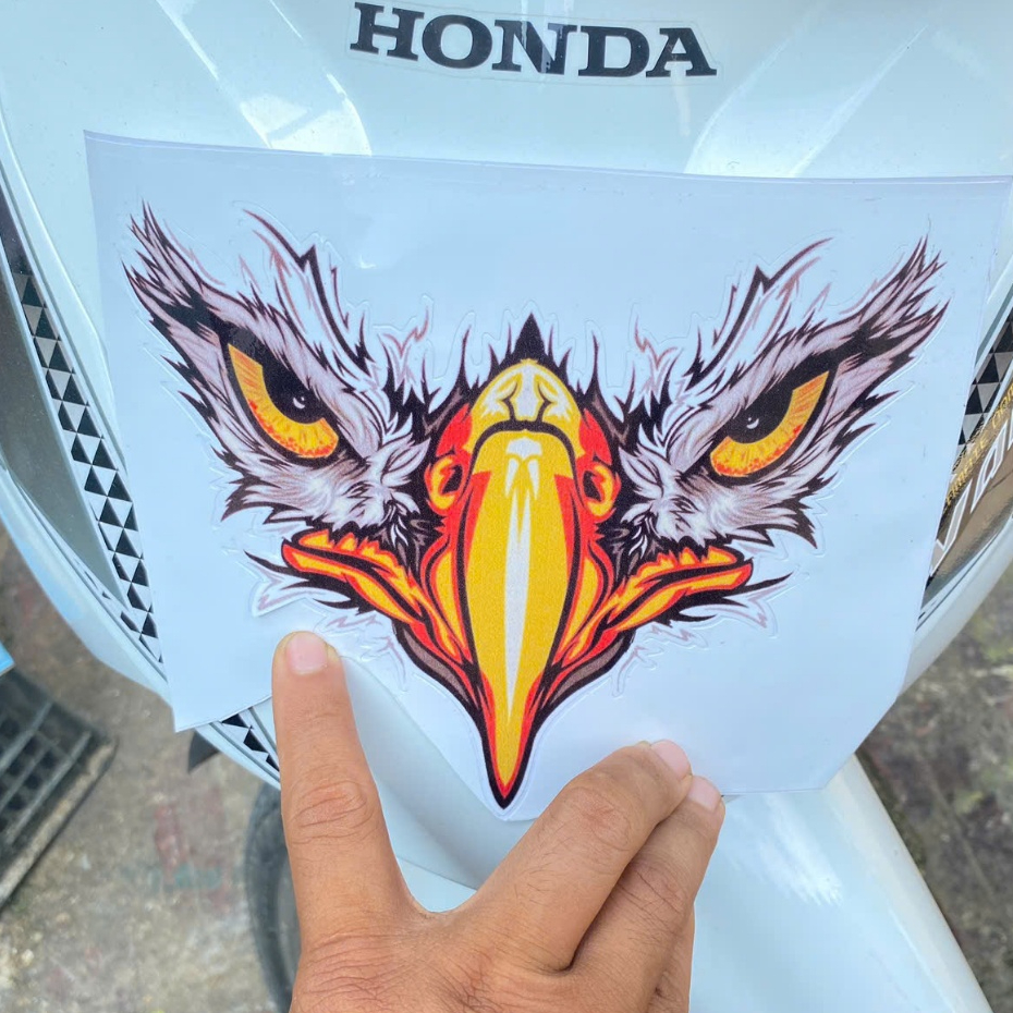 Tem Dán Xe Tem Xe Wave Mẫu Tem Icon Đại Bàng 3D Dán Mặt Nạ Và Nhiều Vị Trí Trên Xe