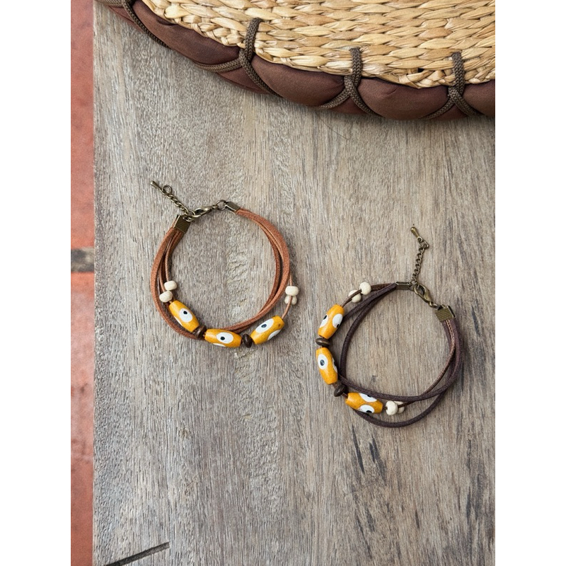 Vòng tay Mahito - Vòng tay gỗ hoạ tiết hoa văn phong cách