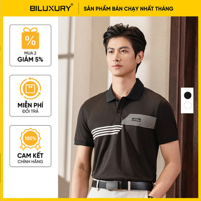 [T8_ĐỒNG GIÁ 199K] Áo Polo Nam Hoạ Tiết 8APCT498 Biluxury Kháng Khuẩn Chống Nhăn Bền Màu
