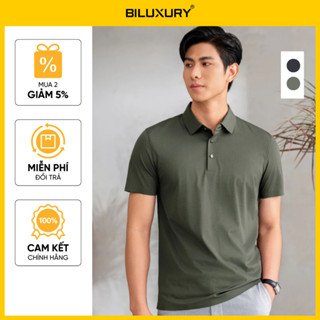 Áo Polo Nam 8APCH461 Biluxury, Áo Polo Họa Tiết Sang Trọng Lịch Lãm