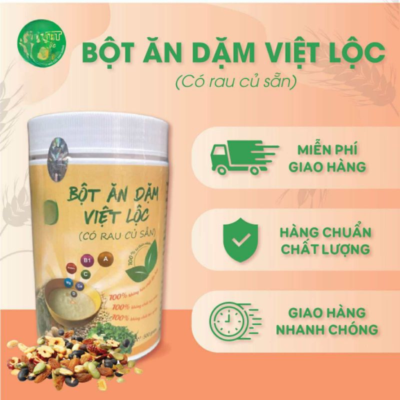 SỈ 3KG BỘT ĂN DẶM THEO CẶP ( 1 KHÔNG RAU + 1 SẴN RAU )