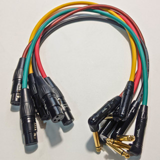 Dây tín hiệu canon cái ( xlr femalte ) ra 6 ly cong kết nối mixer và micro , eq đủ màu đa dạng chiều dài giá 1 sợi