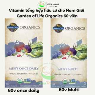  Vitamin hữu cơ tổng hợp dành cho nam giới Garden Of Life Mykind For Men Once Daily 60 Viên 
