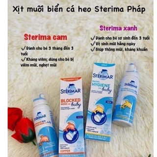 Xịt mũi cá heo cho trẻ Sterimar vàng/cam, Pháp (100ml)