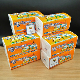 THÙNG 40 GÓI RÚT LỤA CAO CẤP CHERRY [ CAM ] - GIẤY LỤA SIÊU MỀM MỊN VÀ DAI