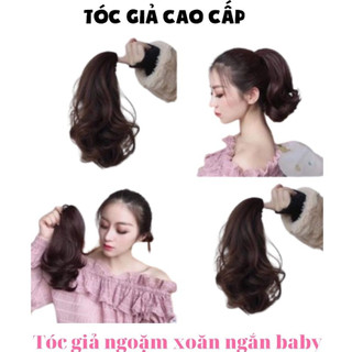 Tóc Giả Ngoặm Xoăn 25cm – Kẹp Tóc Giả Xoăn Nhẹ Tự Nhiên – Dễ Dùng, Đẹp Nhanh, Tiện Lợi Mỗi Ngày, M036