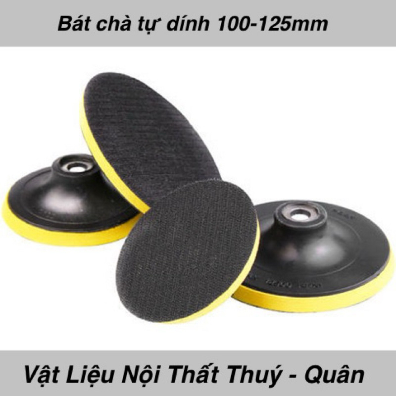 Đế trà nhám tròn ,trà dính,đế chà tự dính phi 100-125mm