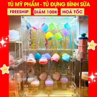 Tủ Đựng Bình Sữa - Tủ Trưng Bày Mỹ Phẩm - Tủ Trưng Bày Mica - Tủ Đựng Nước Hoa - Tủ Để Bình Sữa - Tủ Mica Trong Suốt