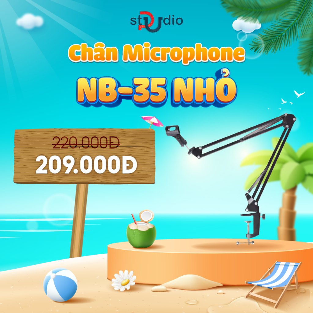 Chân Microphone NB-35 (nhỏ) -Chân Micro kẹp bàn, giá đỡ Micro