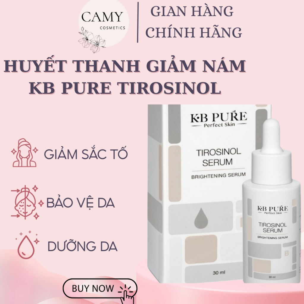 [Nhập khẩu] Huyết thanh giảm nám và dưỡng trắng sáng da KB Pure Tirosinol Serum 30ml