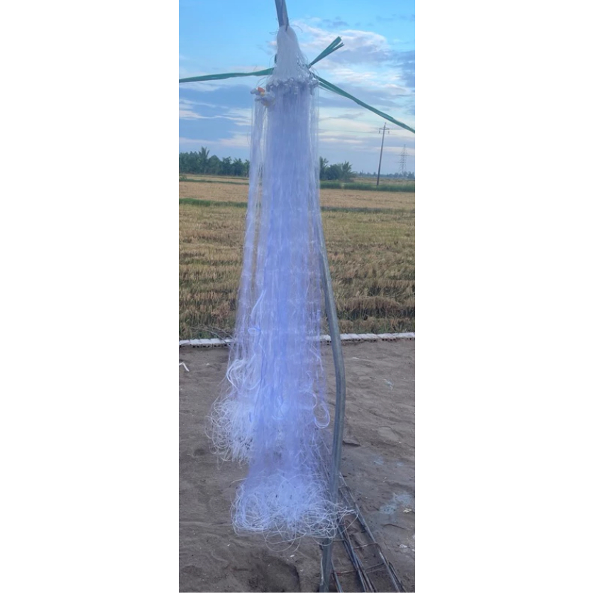 Lưới đánh cá Cao 1m2 dài 65m Then 2-3 -4-5-6-7 Cước 25 Thái xịn