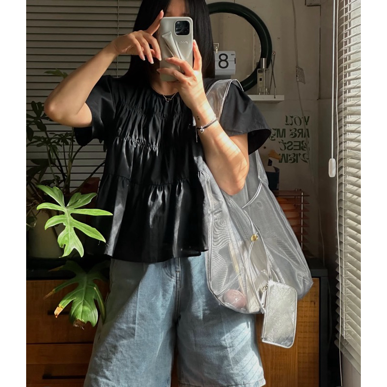 DOB - Áo kiểu baby doll thô Hàn Mela | BigBuy360 - bigbuy360.vn