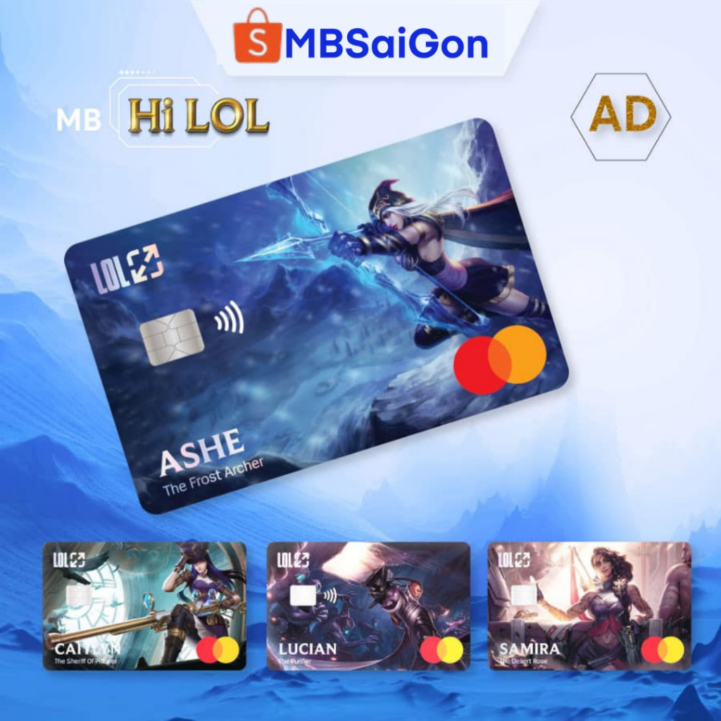 Thẻ MBBank Mastercard League of Legends - Liên Minh Huyền Thoại