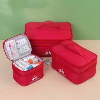  Túi đựng đồ y tế dụng cụ sơ cứu nhỏ gọn 2 lớp dùng cho gia đình công tác du lịch 