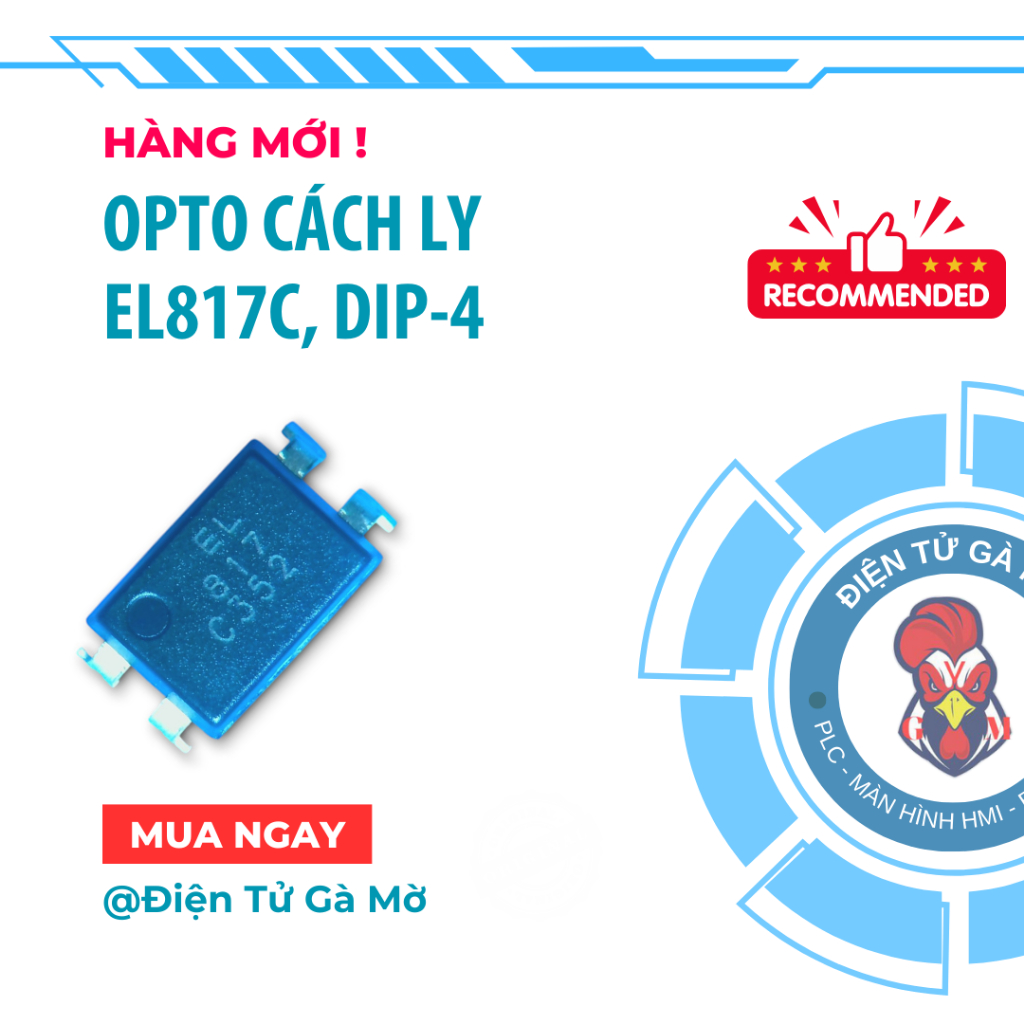 [1 CON] OPTO Cách Ly, EL817 817 Thay Thế PC817 DIP-4 Mới Nhập Khẩu