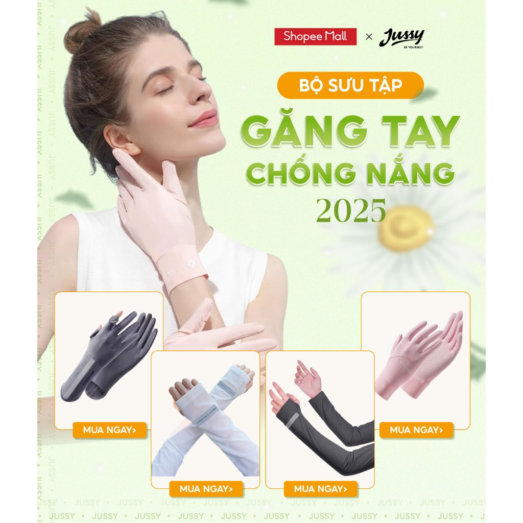 Ống Găng Tay Chống Nắng Nam Nữ Tổng Hợp Nhiều Mẩu Hot Trend 2025 Jussy Official Bao Tay Che Nắng Thể Thao 1 Túi 2 Cái