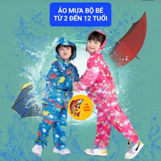  ÁO MƯA BỘ CHO BÉ ÁO MƯA BỘ TRẺ EM CAO CẤP hoạ tiết hoạt hình dễ thương đồ đi mưa cho bé 