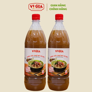 Nước Cốt Phở Bò Vị Gia 1kg, an toàn - thơm ngon - chuẩn vị, bí quyết nấu ăn cho mọi gia đình Việt