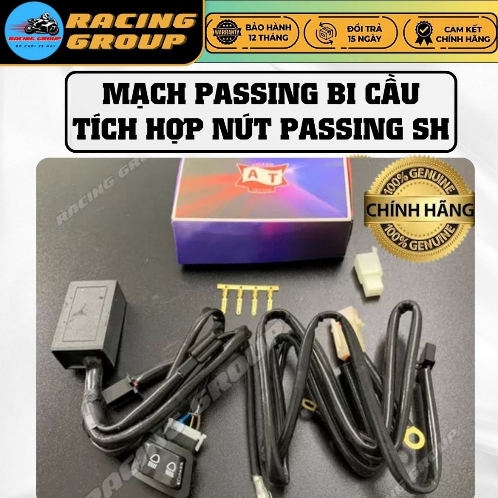 Mạch Auto Passing Bi Cầu Led, Mạch Passing Tích Hợp Kèm Nút Passing SH Gắn Như Zin Cho Các Loại Xe